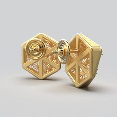 Elegant Octagon 14k Gold Earrings, Elegant Gold Diamond-shaped Diamond Earrings, Modern Octagon Earrings For Formal Occasions, Luxury Gold Octagon Earrings, Luxury Diamond-shaped Earrings, Luxury Gold Diamond Filigree Earrings, Gold Luxury Diamond Earrings With Filigree, Modern Diamond-shaped Earrings For Formal Events, Modern Diamond-shaped Earrings For Formal Occasions