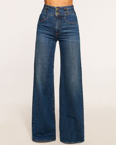 High Waisted Wide Leg Jeans, Cool Attitude, Wide Legged Jeans, Girl Vibe, Ramy Brook, Boho Chic Outfits, Waist Jeans, Designer Jeans, Wide Legs