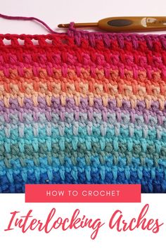 the crochet stitch is being worked on by someone using scissors to make it look like