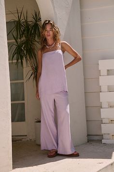 Sightseer Linen Set Free People Summer, Linen Set, Set Free, New Top, Boho Clothing, Jeans Dress, Boho Outfits, Cotton Linen, Wardrobe Staples