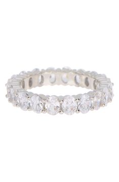 A luxe CZ eternity band with all the sparkle without the price. Nickel-free Metal, cubic zirconia Imported Eternity Band, Eternity Bands, Womens Jewelry Rings, Rings Statement, Diamond Bracelet, Nordstrom Rack, Cubic Zirconia, Sparkle, Nordstrom