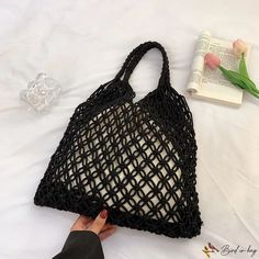 Bird in Bag - New bag hollow hand-woven handbag shoulder bag fashion casual solid color bag Street Trends, Bird In Bag, Bag Fashion, New Bag, Moda Casual, Fashion Casual, Crochet Top, Casual Fashion, Hand Weaving