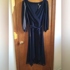 Never Used Dkny Dress, Color Blue, Navy Blue, Midi Dress, Size 6, Womens Dresses, Navy, Dresses, Women Shopping