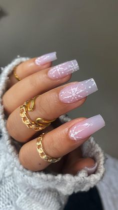 Snowflake Sweater Nails, Holiday Nails Snowflake, Short Nails Christmas, Christmas Nails White, Nails New Year, Nails December, New Year Nails, Nails Holiday, Custom Nails