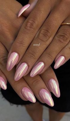 Chrome Nail Colors, Chrome Nails Designs, Metallic Nails, Nails 2023