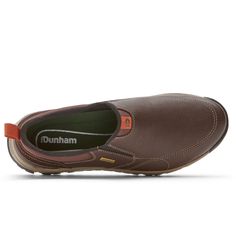 Made for modern pioneers, the Glastonbury slip-ons are well-equipped for the path ahead. These waterproof men's shoes give you all-season comfort with features that help keep your feet dry, control sweat, absorb shock, and more. The shoes' rugged tread gives you a steady step most anywhere you roam, so your journey feels limitless.