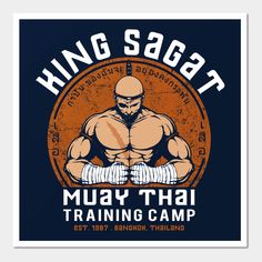 an image of a man with bandages on his hands and the words king sagit muay thai training camp