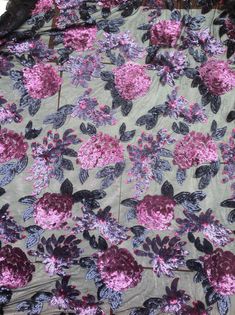 Embroidered Sequin Lace Fabric, Costume Floral Squin Fabric, Dress Lace Fabric, Multicolor Sequin Fabric by Yard.Width: About 150cm           About 125cm ( embroidered sequins)Color:Color of leaf：deep grayColor flowers: fushia and purple Pictures without any processing,so the real item is more shiny and more beautiful.Quantity:This listing is for one yard, if you buy more than one yard, you will get uncut piece.Weight: 500g/yardOther color listing:https://www.etsy.com/listing/238739783/1-yard-se Purple Pictures, Multicolor Sequins, Sequin Dresses, Deep Gray, Dresses Floral, Fabric Floral, Sequin Fabric, Dress Lace, Floral Fabric