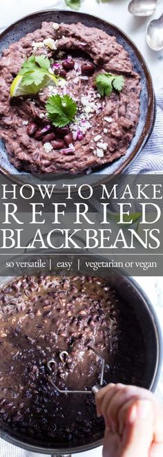 how to make refried black beans