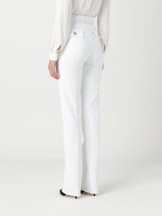 Find ELISABETTA FRANCHI Pants on Editorialist. Pants ELISABETTA FRANCHI Woman color Ivory Belted Pants, High Rise Pants, Color Ivory, Ivory Color, Trouser Pants, Woman Colour, Straight Leg Pants, Wide Leg Jeans, Bottoms Pants