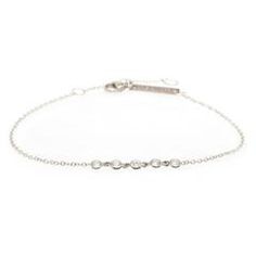 Zoë Chicco – Zoë Chicco 14kt Gold 5 Linked Floating White Diamonds Bracelet 14k White Gold Bracelets With Cable Chain, 14k White Gold Bracelet With Cable Chain, White Gold 14k Cable Chain Bracelets, Dainty White Gold Chain Bracelet With Cable Chain, Dainty White Gold Chain Bracelet With Cable Detail, Dainty White Gold Cable Chain Bracelet, White Gold Cable Chain Bracelets, Elegant Sterling Silver Cable Chain Bracelet, Fine Jewelry White Gold Diamond Bracelet With Delicate Chain