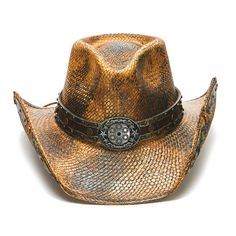 The PYTHON is part of our Stampede Collection. It features a premium Panama straw construction with a genuine leather band and bullet pins underneath the brim. The stylishly eye-catching six shooter buckle completes the look. The 4 inch brim offers sun protection while keeping you looking sharp. Mens Western Style, Six Shooter, Mens Cowboy Hats, Trending Hats, Black Cowboy Hat, Black Cowboys, Small Stars, Mens Hats Fashion, Straw Cowboy Hat