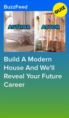 an advertisement with the words build a modern house and we'll reveal your future career