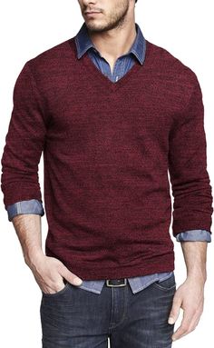 Expertly crafted for maximum comfort and style, our Men's Soft Knit V Neck Long Sleeve Sweater is the perfect addition to any wardrobe. Made from high-quality materials, it offers a soft and cozy fit while the long sleeves and v-neck design provide a classic and timeless look. Elevate your fashion game with this versatile sweater. 100% Polyester Care instructions Dry Clean Only About this item Soft Fabric --- The men's casual v neck sweater is made of high quality polyester, soft and lightweight Cozy Cotton V-neck Winter Sweater, Cozy Cotton V-neck Long Sleeve Sweater, Cozy Cotton V-neck Sweater For Winter, Casual Burgundy Cotton Sweater, Winter Cotton V-neck Sweater, Burgundy Cotton Sweater For Fall, Casual Burgundy V-neck Outerwear, Cozy Cotton V-neck Sweater, Casual Burgundy Knitted Sweater