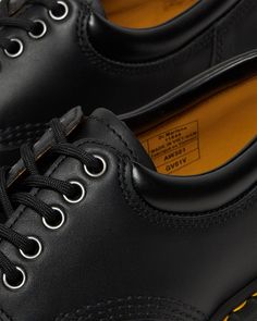 8053 Nappa Leather Casual Shoes | Dr. Martens Dr Martens 8053, Black Dr Martens, Shoes Dr Martens, Visible Stitching, Shoe Brushes, Shoe Polish, Unisex Shoes, Goodyear Welt, Cole Haan Zerogrand Oxford