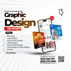 an advertisement for graphic design services