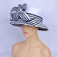 Hello!Welcome to our shop of 365daysCreations product information: Season: All Season Gender:Female Material: satin Head size: 57cm, also can be adjustable to be smaller Trimming:two tone satin ribbon Sweatband: satin with satin ribbon to adjust the head size Color:white/black,Red/Black Classic Hats For Church And Royal Ascot, White Fedora Costume Hat For Party, Adjustable Cloche Hat For Kentucky Derby And Church, Classic Top Hat For Spring Parties, Classic Church Hat Fascinator, Classic Cloche Hat For Kentucky Derby Church Event, Classic Adjustable Sun Hat For Parties, Classic Flat Brim Sun Hat For Party, Formal Summer Brimmed Top Hat