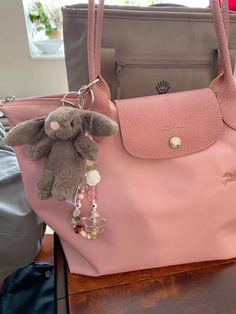 Aesthetic Keychain, Jellycat Bunny, Aesthetic Bags, Plush Keychain, What In My Bag