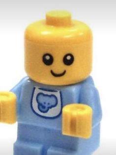 there is a lego man with a blue shirt on