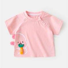 Summer Cotton Cute Graphic Pink Kids Tee Fabric: 100% Cotton Style: Leisure, Casual Size: S, M, L, XL, 2XL, 3XL, 4XL Color: White, Light Green, Pink Occasion: Outdoor, Daily, Vacation Pink Cartoon Print Shirt For Summer, Cute Cartoon Print Short Sleeve Tops, Playful Cotton Short Sleeve T-shirt, Cute Short Sleeve Tops With Cartoon Print, Pink Cartoon Print Summer Tops, Pink Cartoon Print Top For Summer, Summer Pink Top With Cartoon Print, Casual Cartoon Print Short Sleeve Tops For Spring, Casual Short Sleeve Cartoon Print Tops For Spring