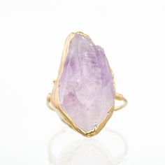 Vertical Raw Amethyst Ring, Gold Ring, Gemstone Ring, Raw Crystal Ring, Statement Ring, February Bir Secret Symbols, Amethyst Ring Gold, Raw Amethyst Ring, Ring Stacks, Gold Amethyst Ring, Amethyst Birthstone, Raw Crystal Ring, Raw Gemstone Ring, Raw Stone Ring