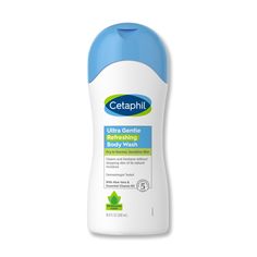 Cetaphil® Ultra Gentle Refreshing Body Wash gently cleanses even the most sensitive skin without stripping it of its natural moisture, while delivering nourishing ingredients to help maintain the skins moisture barrier. Gently cleanses the body without leaving skin feeling dry. Clean, refreshing scent that awakens your skin and refreshes your entire body. Contains Aloe Vera, Vitamin B5 and a unique combination of moisturizers that leave skin feeling clean, soft and replenished during and after s Vitamin B5, Skin Moisturizer, 16 9, Body Wash, Care Products, Aloe Vera, Sensitive Skin, Bath And Body, Vitamins