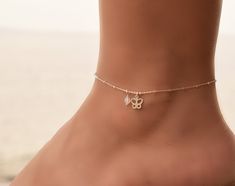 This anklet has a solid sterling silver 925 chain. The charm on the ankle bracelet is also sterling silver 925. The anklet has an extension so it can be adjusted to fit comfortably with different shoes. There is an option for the type of stones that you would like on the anklet.I can also customize the size for you, so feel free to message me if you need a custom order , or if you have any questions. Gift Anklets With Tiny Beads, Dainty Adjustable Sterling Silver Anklets, Delicate Adjustable Silver Anklets, Sterling Silver Anklet With Silver Chain For Gift, Sterling Silver Anklets With Silver Chain As Gift, Sterling Silver Chain Anklet For Gift, Elegant Silver Anklets With Tiny Beads, White Sterling Silver Anklets As Gift, Dainty Sterling Silver Anklets