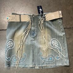 Vintage Late 90s/Y2k Revolt Denim Skirt. Size 18. New With Tags. Deadstock. Rare Belt Is Not Included. Tags Tiktok Lace Vintage 90s 80s 70s Y2k Y2k Highwaisted Low Rise Lowrise Pins Patches Levis Cute Cool Baggy Jnco Denim Jean Skirt Short Mini Long 2000s If You're Ever In The La Area Please Stop By The Store. @Southbayvintagela On Y2k Denim Skirt For Streetwear, Fitted Y2k Denim Skirt With Belt Loops, Y2k Style Mini Skirt With Belt Loops, Y2k Style Denim Skirt With Belt Loops For Summer, Y2k Denim Mini Skirt With Belt Loops, Y2k Style Summer Denim Skirt With Belt Loops, Y2k Summer Denim Skirt With Belt Loops, Y2k Style Mini Skirt For Festival, Y2k Mini Skirt For Festivals