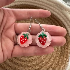 Check Out My Closet For More 3 For $20 Jewelry As Well As 3/ $20 Handmade Earrings! Add 3 3/$20 Items To A Bundle And I Will Send You An Offer For $20 Cute Red Jewelry For Spring, Cute Red Earrings For Spring, Red Vintage Jewelry For Summer, Summer Casual Jewelry With Fruit Design, Casual Summer Jewelry With Fruit Design, Cute Berry Colored Jewelry With Fruit Design, Cute Berry-colored Jewelry With Fruit Design, Casual Dangle Jewelry For Spring, Casual Pink Earrings