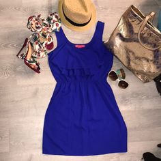 Beautiful Nwot Royal Blue Dress Fits Up To Size Small Casual Royal Blue Mini Dress For Summer, Casual Royal Blue Mini Dress For Spring, Blue Summer Dress, Blue Summer Dresses, Royal Blue Dress, Blue Dress, Dresses Xs, Summer Dress, Blue Dresses