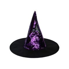 Product Specifications: Material: 100% polyester Outer diameter: 17.7 Inner diameter: 8.3 Height: 15 Weight: 91g Wipe Clean Only Keep Away From Fire Only one click away from your favorite Halloween witch hat! Size: One Size.  Color: Multicolor. Adjustable Purple Hat For Costume, Purple Hats For Halloween Costume Party, Purple Halloween Party Hat, Purple Halloween Costume Hat, Adjustable Purple Halloween Hat, Halloween Party Events, Sequin Costume, Halloween Witch Hat, Party Hat