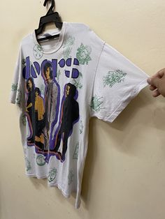 "Item :Vintage The Doors All Over Print 1991 t shirt Armpit to Armpit :24\" Length :29\" XLarge metarials 100%cotton conditions used vintage refer to pics carefully made in usa original / authentic ACCEPT PAYMENT: PAYPAL ONLY ALL ITEM WILL BE SHIPPED WITHIN 3-5 BUSINESS DAY AFTER RECEIVING CLEARED PAYMENT AND DELIVERED 3-5WEEKS WE ARE USING POST MALAYSIAN WITH YOUR TRACKING NUMBER. PLEASE LEAVE YOUR PHONE NUMBER DURING PURCHASE.PHONE NUMBER REQUIRES FOR MALAYSIAN POST (VERY IMPORTANT) THANKS FOR Vintage T-shirt With Sublimation Print For Streetwear, Vintage Sublimation Print T-shirt For Streetwear, Vintage T-shirt With Graffiti Print For Concert, Vintage Graffiti Print T-shirt For Concert, Vintage Graffiti Print T-shirt For Streetwear, Vintage Short Sleeve Tops With Graffiti Print, Acid Wash Vintage T-shirt With Vintage Print, Vintage White T-shirt With Graffiti Print, Vintage Acid Wash Tops With Sublimation Print