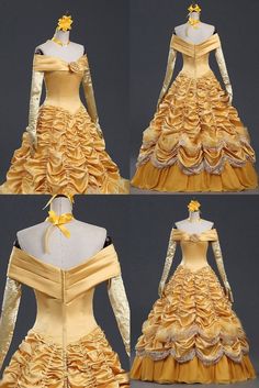 Adult Belle Princess Costume Yellow Moive Beauty and the Beast Cosplay Dresses For Women Pocahontas Wedding, Disney Cosplay Costumes, Beast Master, Cosplay Dresses, Gothic Victorian Dresses, Belle Princess, Belle Costume, Disney Princess Dresses, Master Room