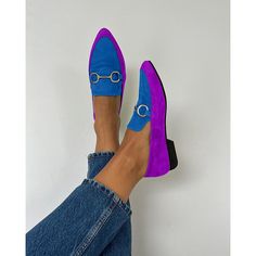 Category:Mules; Upper Materials:Faux Suede; Season:Spring,Fall; Heel Type:Block Heel; Gender:Women's; Size Suggestion:standard size, select your usual size; Activity:Walking; Toe Shape:Pointed Toe; Style:Vintage,Casual; Heel Height(inch):1-2; Outsole Materials:Rubber; Occasion:Daily; Closure Type:Loafer; Pattern:Color Block; Listing Date:05/15/2024; 2024 Trends:Brogue; Foot Length:; Foot Width:; SizeChart1_ID:2:186488; Heel Height:Low Heel Blue Flat Loafers For Fall, Blue Flats For Fall, Blue Closed Toe Flats For Fall, Blue Slip-on Flats For Fall, Blue Pointed Toe Flats For Fall, Blue Round Toe Flats For Work, Casual Blue Pointed Toe Loafers, Spring Blue Loafers For Workwear, Blue Spring Loafers For Work