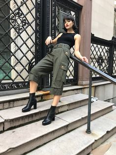 Marc Jacobs Rare Embellished Dark Green Cargo Pants. 100 Wool, 100 Silk Lining - Etsy Chic Green Cargo Pants For Fall, Green Military Style Bottoms For Fall, Olive Cargo Pants For Workwear With Belt Loops, Green Military Bottoms For Fall, Fall Green Cargo Pants With Belt Loops, Green Cargo Pants For Fall With Belt Loops, Military Style Fall Bottoms With Flap Pockets, Green Cargo Style Parachute Workwear Pants, Military Bottoms With Flap Pockets For Fall