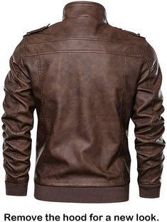 Biker Coat, Men's Leather Jacket, Motorcycle Leather, Biker Leather, Leather Motorcycle Jacket, Faux Leather Jackets, Casual Fall, Casual Jacket, Zip Up