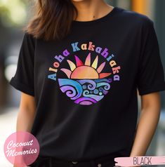 Aloha Kakahiaka T-Shirt. Good Morning ʻŌlelo  Hawaii Shirt. Hawaii Teacher Gift. Hawaiian Kumu Gift. Aloha Sunrise Painted Tee. Beach Tee. Our unisex shirts are true to size and the perfect blend of Style, Comfort, and Fit.  ☀️ FIND MORE GREAT DESIGNS https://www.etsy.com/shop/CoconutMemories  OUR MESSAGE TO YOU OUR CUSTOMERS If you enjoy our designs, please leave us a comment as it immensely helps our small business to grow. We are also striving to improve and provide the best quality for you o Black Hawaiian Printed T-shirt, Tropical Multicolor Crew Neck Top, Multicolor Hawaiian Printed T-shirt, Tropical Multicolor Graphic Print T-shirt, Tropical Multicolor Graphic T-shirt, Multicolor Hawaiian Graphic Print T-shirt, Sunrise Painting, Beach Tee, Hawaii Shirt