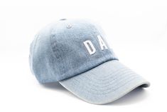 Our newly arrived Dad hat is here! You can even add custom embroidery to the back for a look that is sure to set you apart from the crowd. Features: 100% cotton Adjustable back closure Letter patches are sewn on Make It Yours We are now offering the option of customized embroidery on your Letter Hat. Add up to 10 characters of text on the back of the hat, centered above the ponytail holder. Adjustable Cotton Hat With Embroidered Patch, Cotton Dad Hat With Embroidered Logo, Casual Dad Hat With Embroidered Patch, Trendy Cotton Adjustable Snapback Hat, Trendy Adjustable Fit Cotton Snapback Hat, Trendy Cotton Fitted Cap, Trendy Cotton Fitted Hat, Cotton Trucker Hat With Embroidered Logo, Cotton Dad Hat With Letter Embroidery And Flat Bill