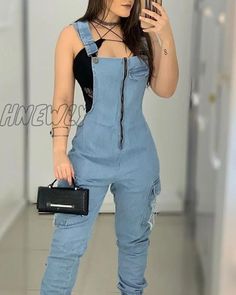 Pattern Type: SolidMaterial: PolyesterStyle: CasualOrigin: CN(Origin)Gender: WOMENPattern: StraightFit Type: RegularLength: Full LengthItem Type: JumpsuitsThickness: STANDARDFabric Type: DenimType: JumpsuitsPant Length(cm): Full LengthWaist Type: MID#Trendy Summer Fits##Spring Outfits 2022 Trends##Edgy Style# Denim Jumpsuit Overalls, Jumpsuit Spring, Suspender Jeans, Trendy Summer Fits, Denim Jumpsuits, Spring Trends Outfits, Womens Ripped Jeans, Straps Jumpsuit, Long Romper