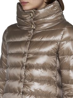 Padding: 90% Down, 10% Feather Shell: 100% Polyamide Luxury Fall Outerwear With Padded Collar, Designer Spring Outerwear With Padded Collar, Elegant Spring Outerwear With Padded Collar, Italy Women, Herno Jacket, Marine Serre, Sneaker Wedge, Luxury Shop, Yoga Wear