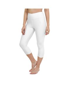 Whiter than Snow, Solid White Yoga Capri Leggings These Solid White Yoga Capris are incredibly flattering and a super versatile piece to add to your collection. As you know white is the easiest shade to style, you can wear these as a white on white outfit or pair it back with colors and prints. Made to mould to your body and support your every move. Made from highest quality material: the Gearbunch Solid White Yoga Capris are 100% handmade, squat proof, super soft and comfortable. Make these your next best yoga leggings, workout tights, or everyday pant Be Happy, Be Bright, Be You with Gearbunch White Stretch Moisture-wicking Bottoms, Stretch White Moisture-wicking Bottoms, White Knee-length Capris For Spring, White Knee-length Spring Capris, Fitted White Bottoms With Moisture-wicking, White Knee-length Capris For Summer, White Compression Moisture-wicking Bottoms, Casual Compression Capris, White Moisture-wicking Mid-thigh Bottoms