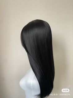 Black Wig Aesthetic, Exotic Hair Color, Pin Straight Hair, Latina Hair, Hair Motivation, Straight Black Hair, Hair Tutorials Easy