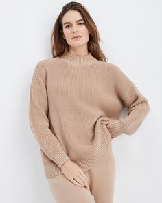 Find true ease in this 100% organically grown cotton sweater with the weighty feel you love. A goes-with-everything fit makes it the perfect choice for soothing Saturdays, self-care Sundays, and beyond. Details + Design: Long sleeve. Mock neck. Hits at hip. Drop shoulder. 26" length. Material: 100% Organically Grown CottonCare: Machine Wash; Lay Flat To DryImported | Organic Cotton Mock Neck Sweater Haven Well Within Effortless Relaxed Fit Everyday Sweater, Effortless Relaxed Fit Sweater For Everyday, Neutral Relaxed Fit Sweater For Everyday, Relaxed Fit Neutral Sweater For Everyday, Effortless Long Sleeve Relaxed Fit Sweater, Effortless Relaxed Fit Long Sleeve Sweater, Effortless Long Sleeve Sweater With Relaxed Fit, Effortless Sweater For Layering With Relaxed Fit, Effortless Relaxed Fit Sweater For Layering