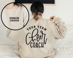 Custom Cheer Coach Shirt Personalized Cheerleader Shirt Game - Etsy