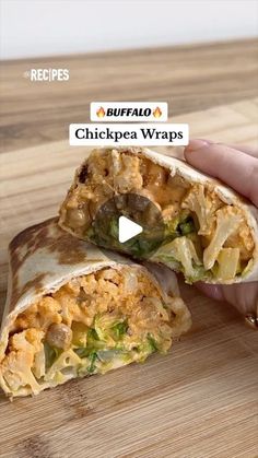 Tofu Wraps, Buffalo Tofu, Chicken Wrap Recipes, Healthy Low Calorie Meals, Making Lunch, How To Eat Better, Buffalo Sauce, Mediterranean Diet Recipes