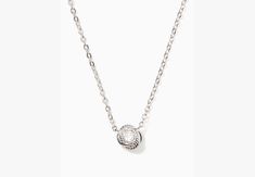 the finishing touch to your outfit. and the reason for all the oohs and aahs. | Kate Spade Infinity And Beyond Knot Mini Pendant Necklace, Clear/silver Kate Spade Outlet, Accessories Jewelry Necklace, Women Accessories Jewelry, Your Outfit, Mini Pendant, Chain Lengths, Women's Accessories, Cubic Zirconia, Knot