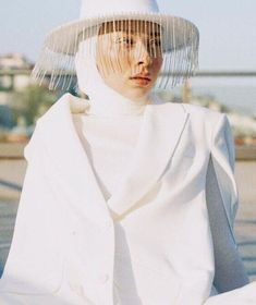 Wedding Hat Crystal Fringe Hat, Handmade White Boater Hat With Crystals  | eBay Wedding Dresses Small, Fringe Hat, Creative Hats, White Fedora Hat, White Fedora, Crystal Fringe, Birdcage Veil, Wedding Hat, Boater Hat