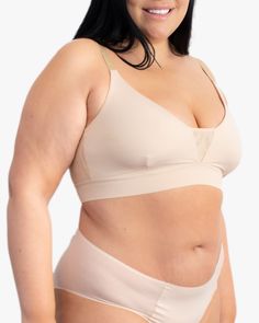 This plus-size bra offers comfortable support and looks great under clothing. Under Clothing, Soft Bra, Plus Size Bra, Skirt Belt, Body Size, Body Measurements, Looks Great, Dress Shop, Personal Style