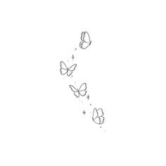 Tato Minimal, Cute Simple Tattoos, Small Butterfly Tattoo, Cute Little Tattoos