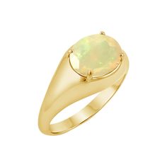 Designed in the essence of a 14k Solid Gold Signet, this luxurious Opal is not only elegant but also alluring in it's subtle play on colors. Whether worn as a cocktail ring or stacked casually with denim and a T-shirt, you will love the natural beauty of this stunner. 

Gem Size: 8mm x 10mm 

Genuine Ethiopian Faceted Opal
Solid 14K Gold
Lifetime Guarantee
Made in Los Angeles




Due to the nature of the stones, color may vary 2022 Rings, Turquoise Ring Engagement, Yellow Gold Jewelry, Shiny Things, Pretty Rings, Ring Engagement, Personalized Necklace, Cocktail Ring, Signet Ring